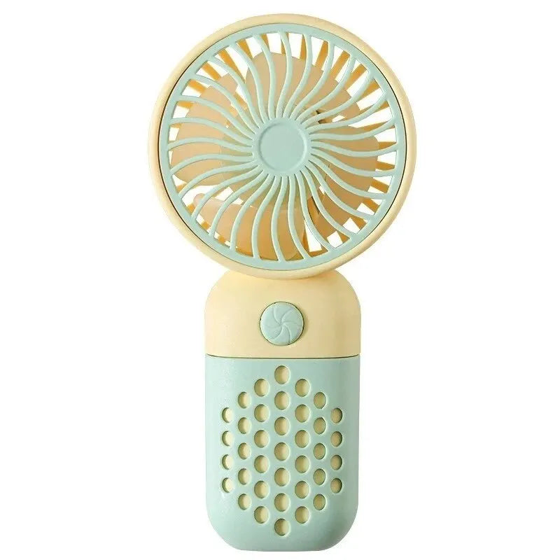 2025 Nouveau ventilateur de charge portable Dessin animé mignon petit étudiant charge petit ventilateur portable Mini ventilateur USB Mini poche