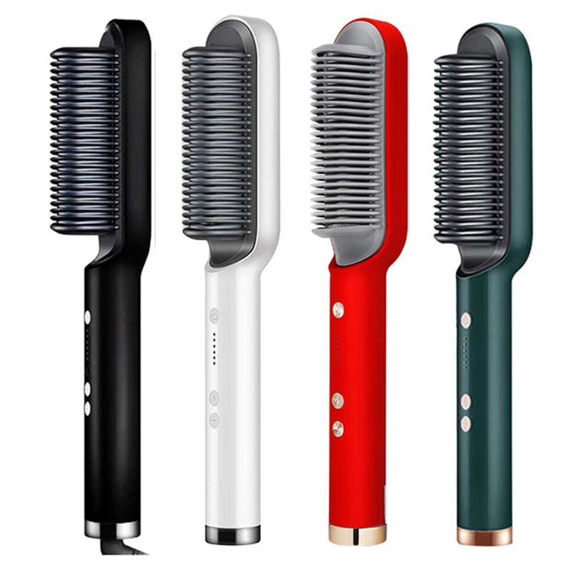 Brosse à lisser électrique Mode professionnelle Fer à lisser en céramique à chauffage rapide