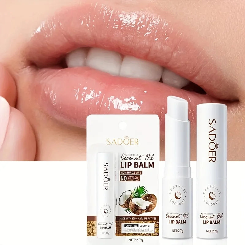 Baume à lèvres à la noix de coco - Nutrition et hydratation durantes pour hommes et femmes - Baume à lèvres Daily Care