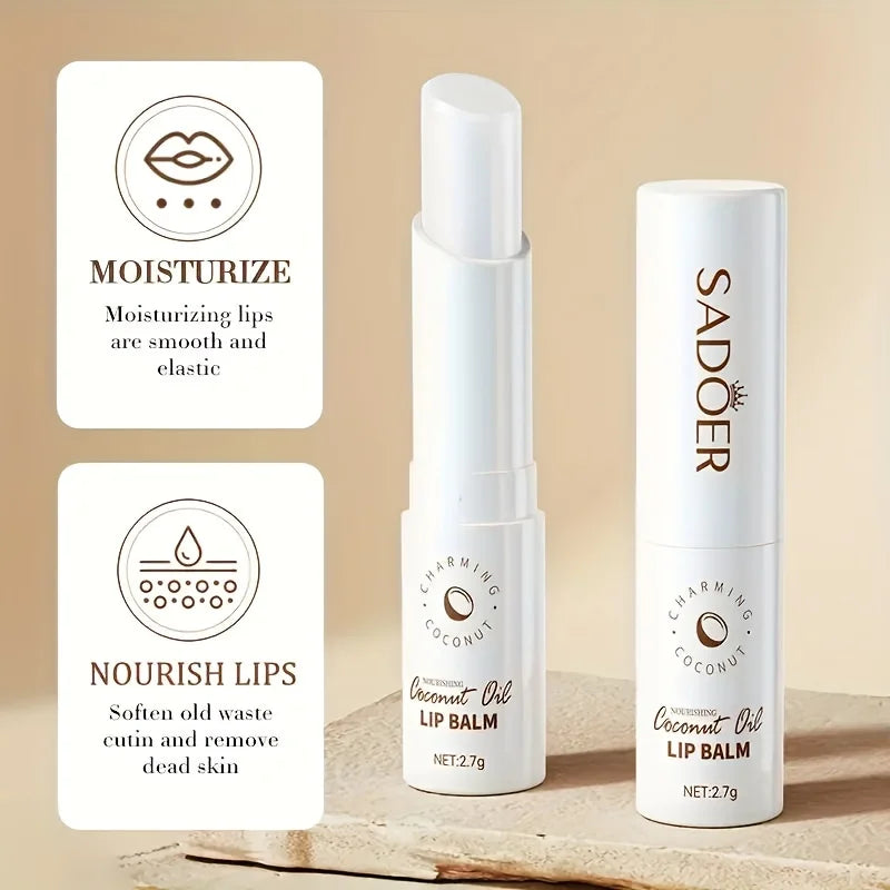 Baume à lèvres à la noix de coco - Nutrition et hydratation durantes pour hommes et femmes - Baume à lèvres Daily Care