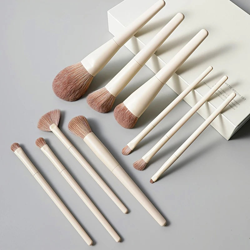 13 PCS Pinceaux de maquillage Ensemble Ombre à paupières Fond de teint Femmes Brosse cosmétique Ombre à paupières Blush Beauté Soft Maquillage Outils Sac