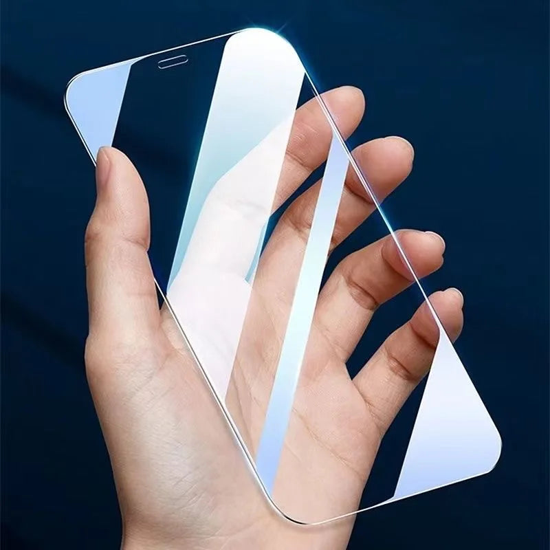 4 PCS Verre Trempé Pour iPhone 15 14 13 12 11 XR Protecteur D'Écran Anti-Écrasement Pour iPhone 15ProMax 14Pro Verre Haute Définition